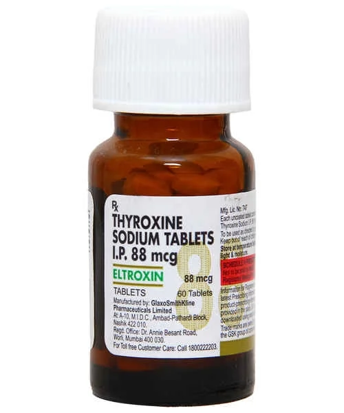 Eltroxin 88mcg - 1 Bottle of 60 Tablets