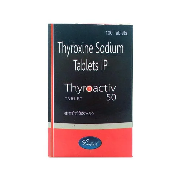 Thyroactiv 50 Tablet - 1 Bottle of 100 Tablets