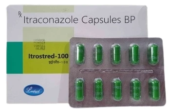 Itrostred 100 - 10 capsules in 1 strip