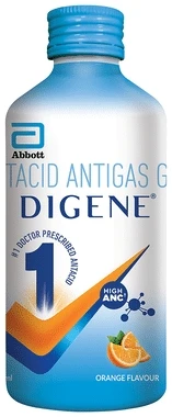Digene Acidity & Gas Relief Gel - 450ml, Orange