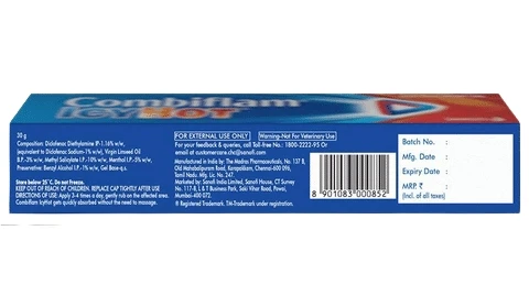 Combiflam Icy Hot Fast Pain Relief Gel - 15gm