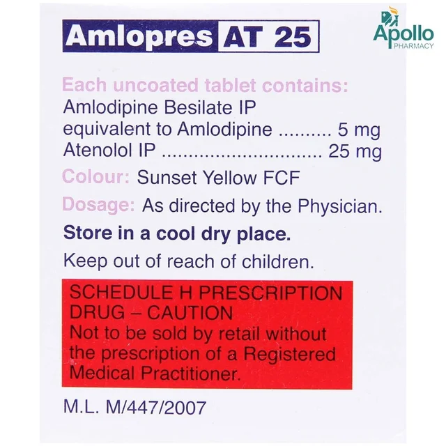Amlopres AT 25 Tablet - 1 Strip