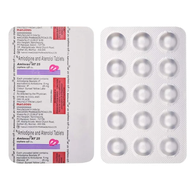 Amlovas AT 25 Tablet - 1 Strip