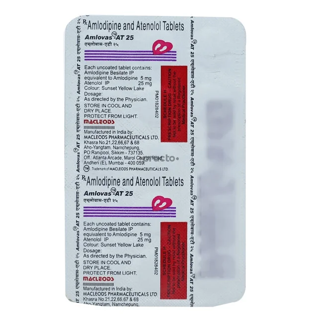 Amlovas AT 25 Tablet - 1 Strip