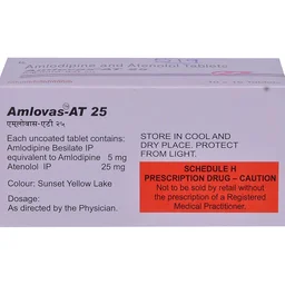 Amlovas AT 25 Tablet - 1 Strip
