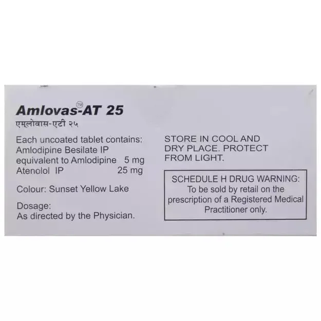 Amlovas AT 25 Tablet - 1 Strip