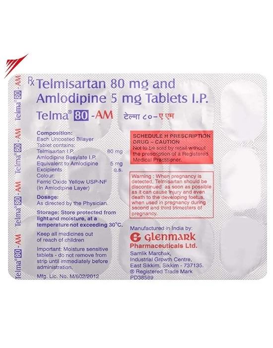 Telma 80 AM Tablet - 1 Strip