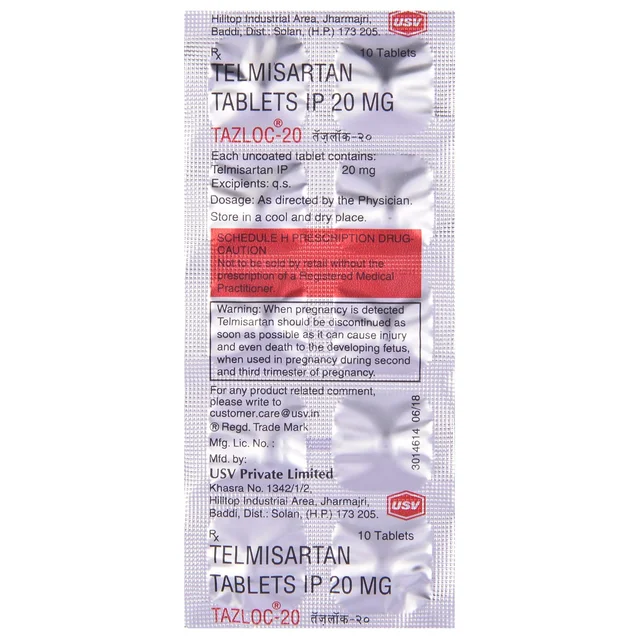 Tazloc 20 Tablet - 1 Strip