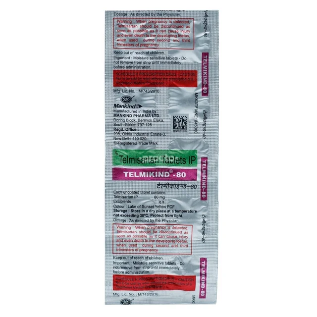 Telmikind 80 Tablet - 1 Strip