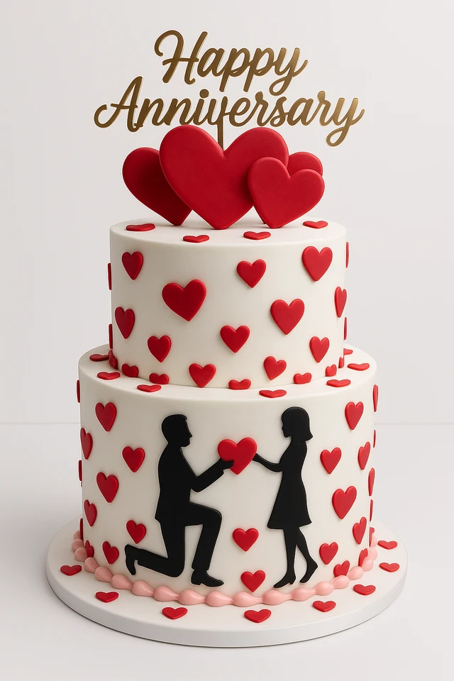 Anniversary Proposal Cake - 10 Kg