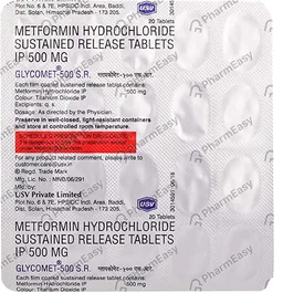Glycomet 500 Tablet - 1Strip