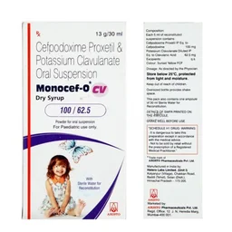 Monocef O CV 50mg Paed Syrup - 30ml