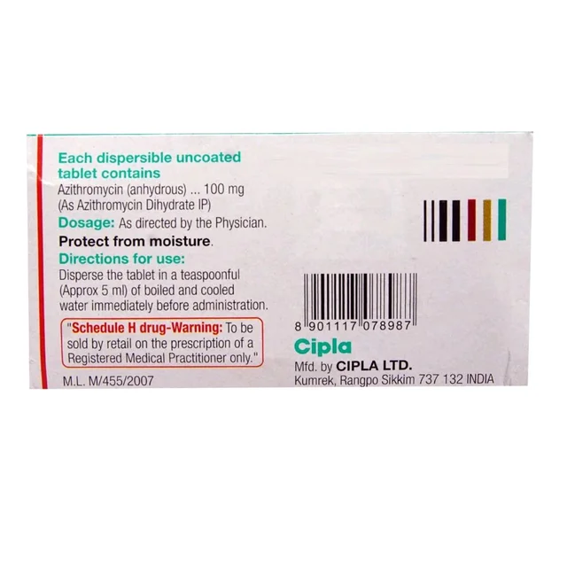 Azee 100mg Tablet DT - 1 Strip