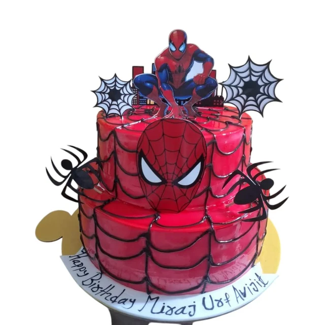 Spider Man Red Cake - 4 Kg