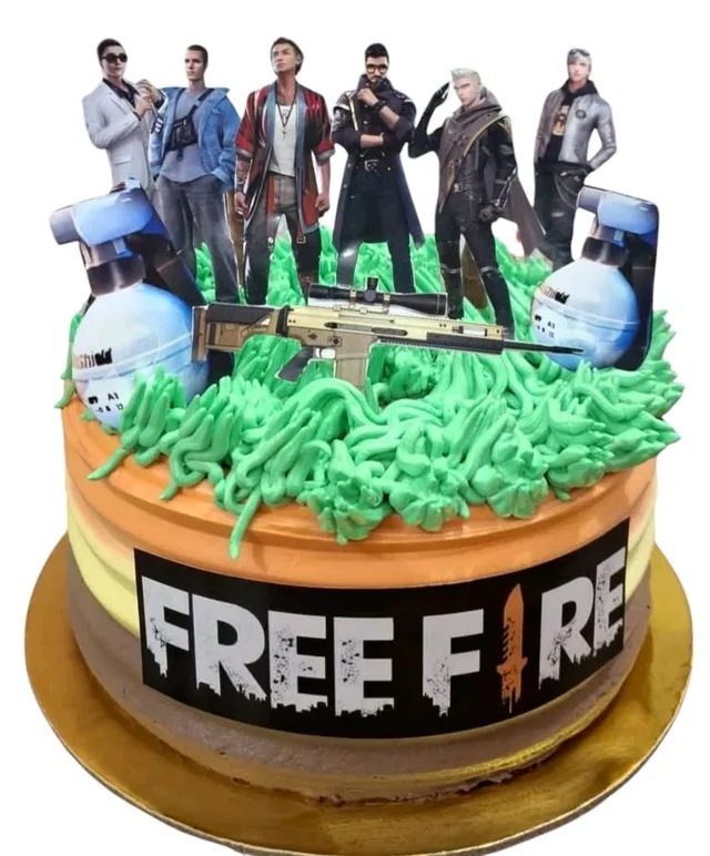 Free Fire Game Cake - 2 Kg