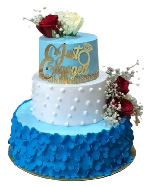 Floral Engagement Cake - 10 Kg