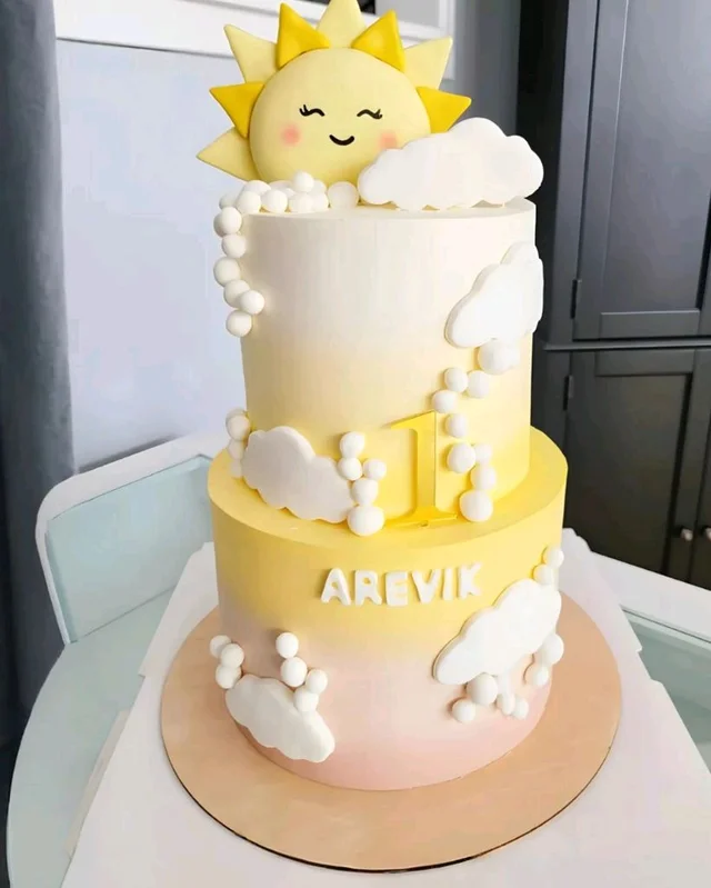 Sun Baby Shower Cake - 2 Kg