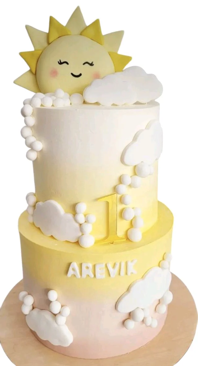Sun Baby Shower Cake - 1kg
