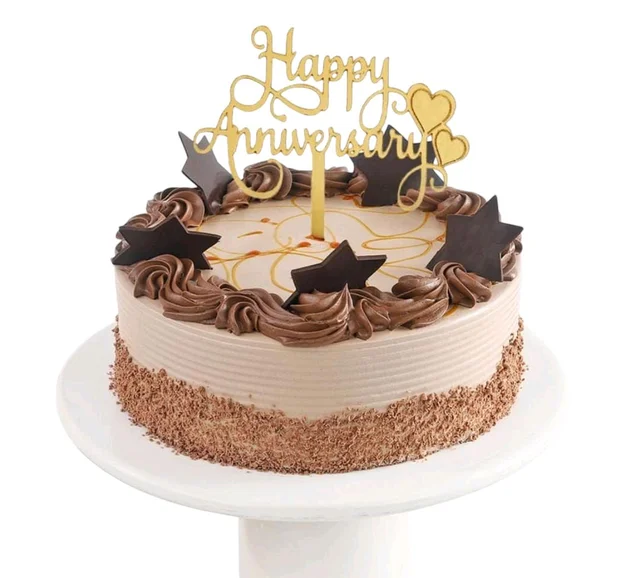 Chocolate Star Anniversary Cake - 1kg