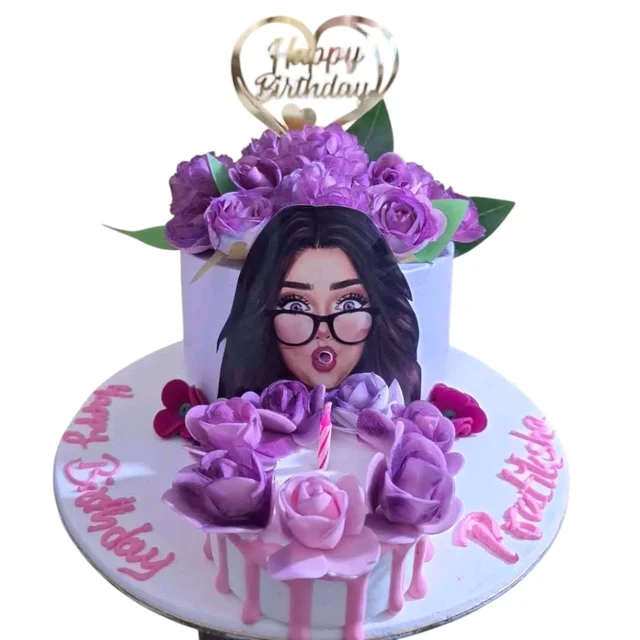 Floral Portrait Cake - 2 Kg
