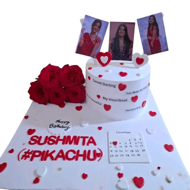 Sweetheart Birthday Cake - 1.5 Kg