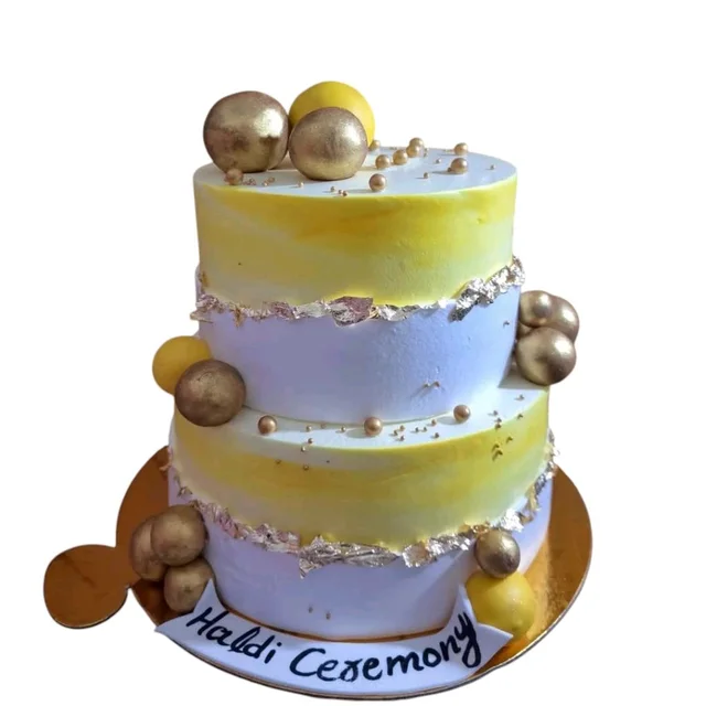 Haldi Ceremony Cake - 1 Kg
