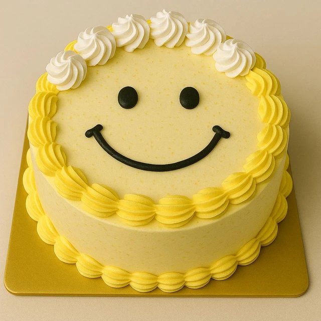 Smiley Face Cake - 500 gm