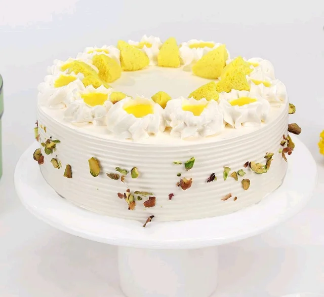 Floral Rasmalai Cream Cake - 10 Kg