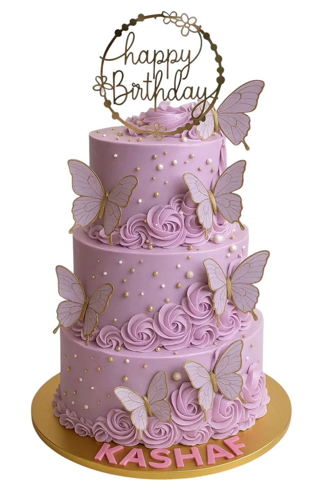 Butterfly Birthday Cake - 1.5 Kg