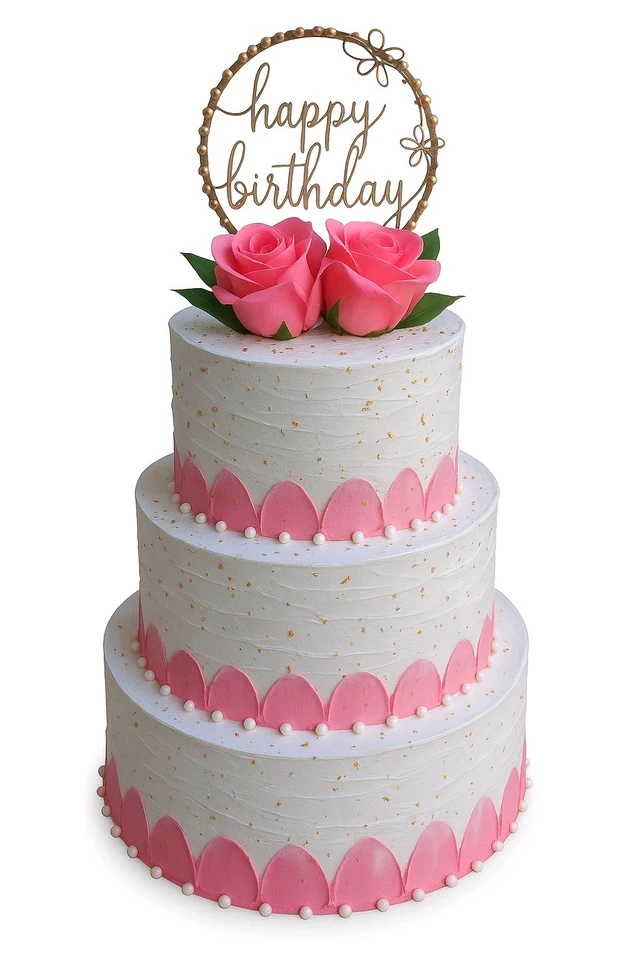 Rose Birthday Cake - 4.5 Kg