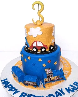 Car and Train Cake - 2 Kg