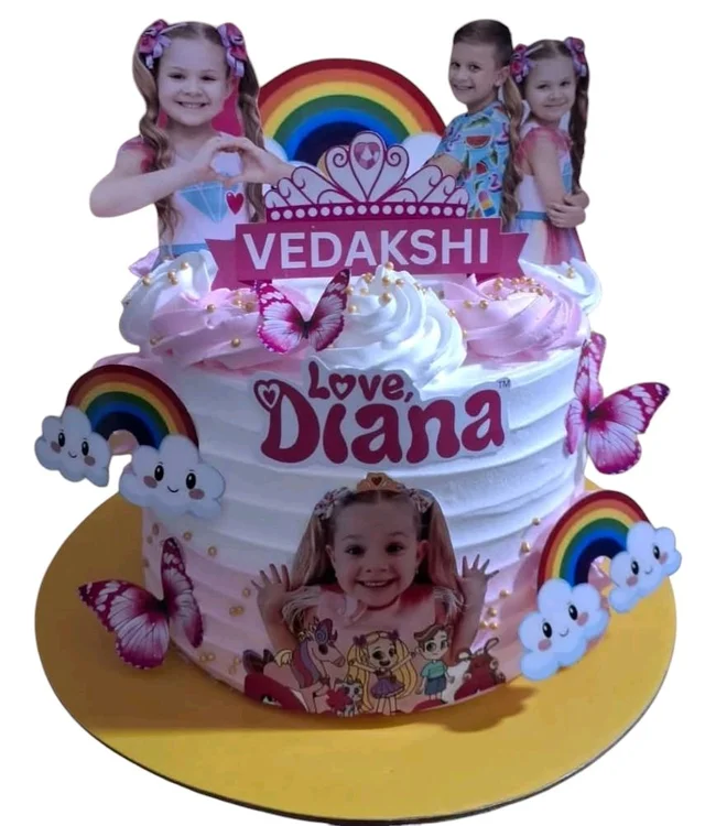 Rainbow Princess Cake - 3.5 Kg