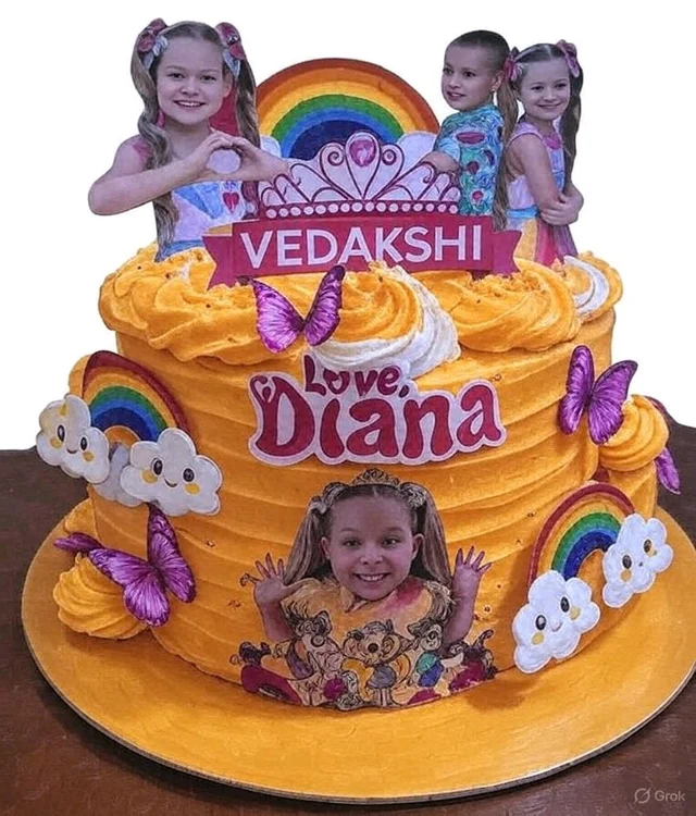 Rainbow Princess Cake - 3.5 Kg