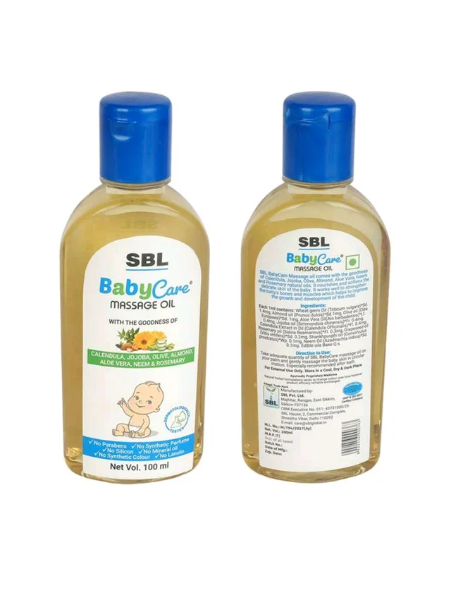 SBL Baby Care Massage Oil - 100ml
