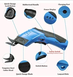 Electric Scissors 1000ORPM Recharge able to 3.6V