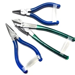 Pilerman Silk Thread Jewellery Making Pliers Nose Round Nose and Cutter (JK-3-MSF) - 5-6 Inch