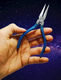 Pilerman Silk Thread Jewellery Making Pliers Nose Round Nose and Cutter (JK-3-MS-Blue) - 5&6-inch