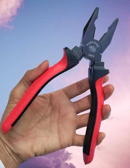 Pilerman Combination Plier (R/B-Black) - 8-inch