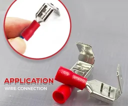 GLOBOMOTIVE Piggy Back Terminal 22-16 AWG : PVC Semi-Insulated Piggy Back Spade Quick Splice Wire Terminals/Connectors: Electrical Connections | Pack of 1 Pieces