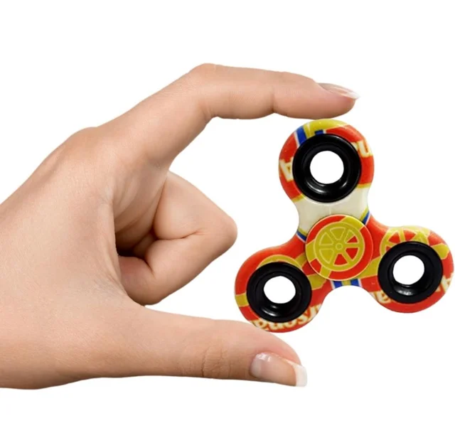 Hand Spinner Desk Toy - High Speed Smooth Finger Spin Sensory Fidget Stress Relief Game Play for Kids & Adults - Birthday Party Gift - Single Bearing -