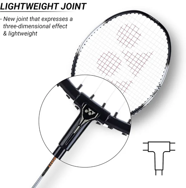 Yonex ZR 100 Light Aluminium Badminton Racquet with Full Cover | Made in India (Black,Pack of 1)