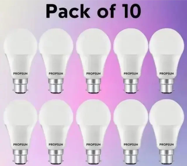 Accessories Roy Energy Efficient 9 Watt Standard Quality LED Bulbs Pack of 10