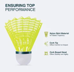 Accessories Roy Accessories Roy Nylon Badminton Shuttlescocks | Stable Flight