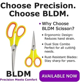 Accessories Roy all Purpose Golden Scissors, Gold Kitchen Shears or Ribbon Cutting - Household Stainless Steel Golden Scissors - Multi-Purpose Stainless Steel Sharp Blades (Mixed Combo)