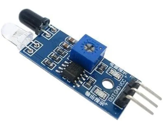 IR Infrared Obstacle Avoidance Sensor Module | 3-Wire Reflective Photoelectric Sensor for Arduino, Robotics & Smart Car Projects (Pack of 1)