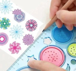 Accessories Roy Birthday Return Gifts - 1Pcs Designer Ruler Puzzle Game | Spirograph Set for Kids 8-10 Years & Adults