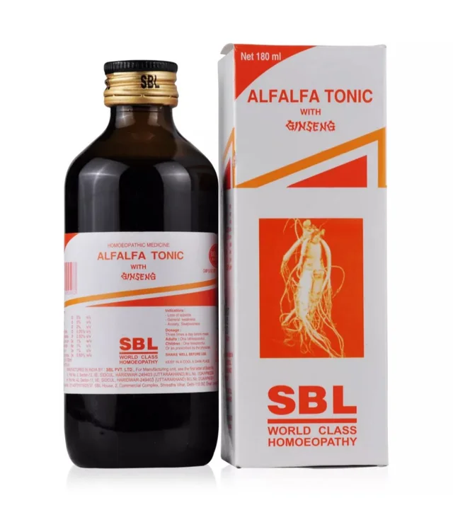 SBL Alfalfa Tonic with Ginsengis a homoeopathic 180ML