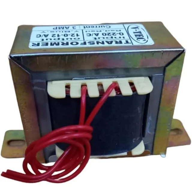 Accessories Roy 12-0-12 volt 3Amp Power Transformer input 220v AC Current Step Down Vertical Mount(3000MA)