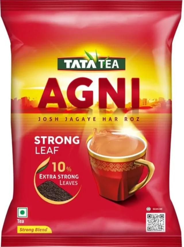 Tata Tea Agni 1kg, Strong Chai With 10% Extra Strong Leaves, Black Tea