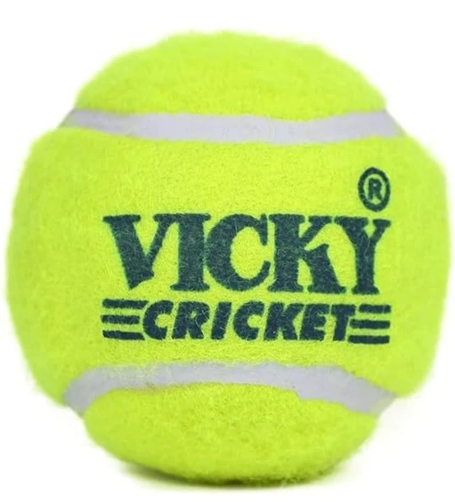 Vicky Cricket Tennis Ball (Pack of 1, Green)